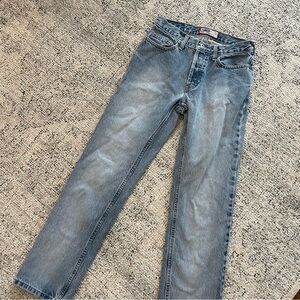 Vintage Old Navy 90s Button Fly Straight Leg Jeans Sz 4